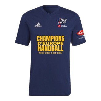 T-shirt France Handball Champions D'Europe 2024 Adidas