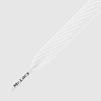 Lacets Flatties Blanc - Espace-Handball.com