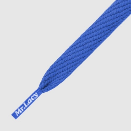 Lacets Flatties Bleu Roy - Espace-Handball.com