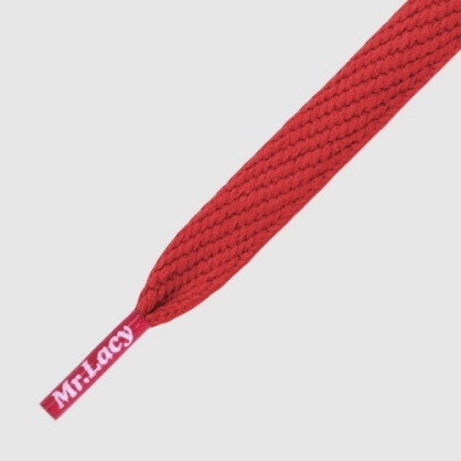 Lacets Flatties Rouge - Espace-Handball.com