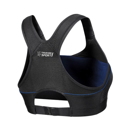 Brassière de Sport Top Strap X-Back Thuasne Noir - Espace-Handball.com