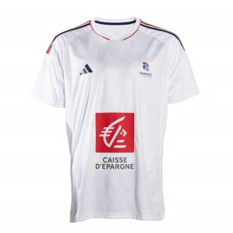 Maillot Officiel Équipe de France Handball Adidas Blanc | Le spécialiste handball espace-handball.com