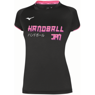 Maillot Core JPN Handball Mizuno Femme Noir | Le spécialiste handball espace-handball.com