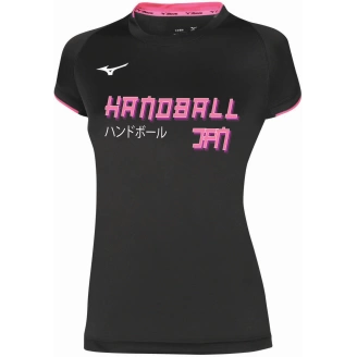 Maillot Core JPN Handball Mizuno Femme Noir | Le spécialiste handball espace-handball.com