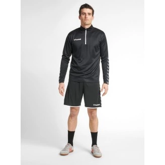 Sweat 1/4 Zip Hmlauthentic Hummel noir | Le spécialiste handball espace-handball.com