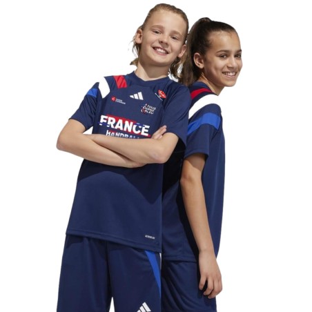 Maillot Junior France Handball '24 Adidas | Le spécialiste handball espace-handball.com