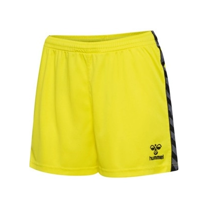 Short Hmlauthentic Femme jaune Hummel - Espace-Handball.com