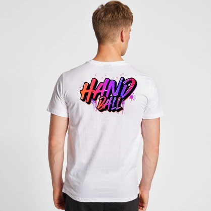 Tee-Shirt Handball Gang Blanc - Espace-Handball.com