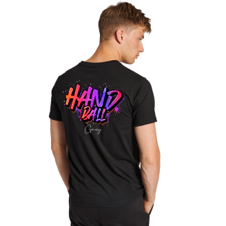 Tee-Shirt Handball Gang Noir | Le spécialiste handball espace-handball.com