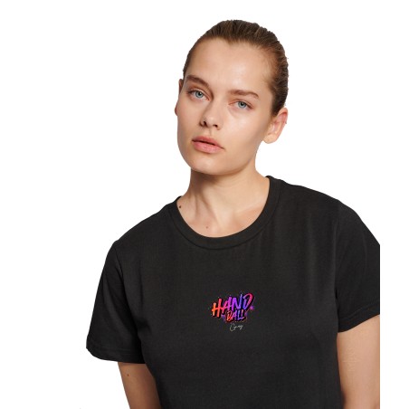 Tee-Shirt Handball Gang Noir Femme