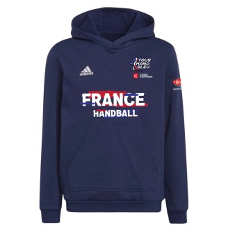 Sweat Junior Capuche Officiel Supporter France Handball Adidas
