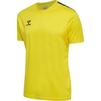 Short HMLAthentic Hummel Junior Jaune | Espace-Handball.com