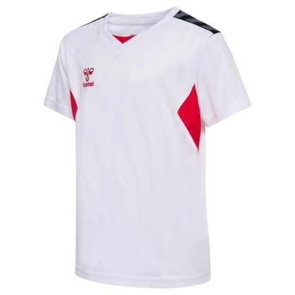 Maillot Hmlauthentic blanc/rouge Junior Hummel - Espace-Handball.com