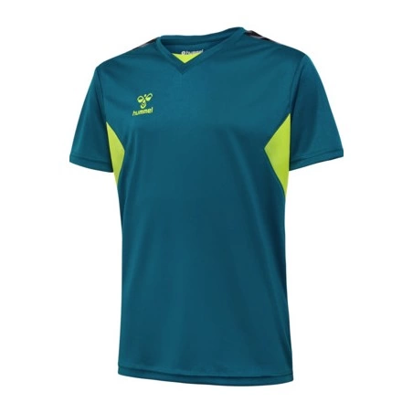 Maillot Hmlauthentic Bleu coral/jaune fluo Junior Hummel - Espace-Handball.com