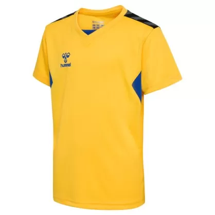 Maillot Hmlauthentic jaune/bleu Junior Hummel - Espace-Handball.com