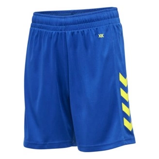 Short Core XK Hummel Junior Bleu/Jaune | Le spécialiste handball espace-handball.com