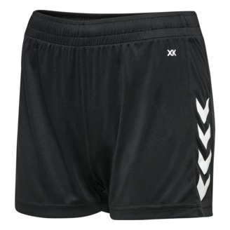 Short Core XK Hummel Femme Noir/Blanc | Le spécialiste handball espace-handball.com