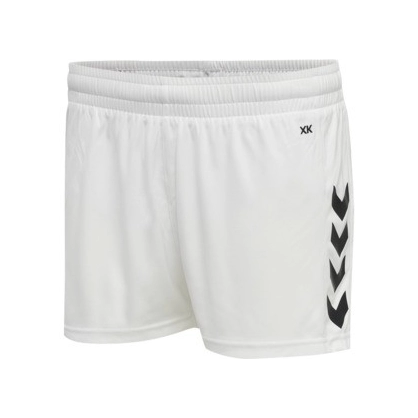 Short Core XK Hummel Femme Blanc/Noir - Espace-Handball.com