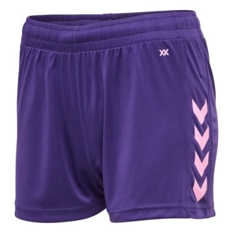 Short Core XK Hummel Femme Violet/Rose | Le spécialiste handball espace-handball.com