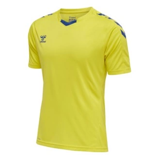 Maillot Core XK Hummel jaune bleu | Le spécialiste handball espace-handball.com