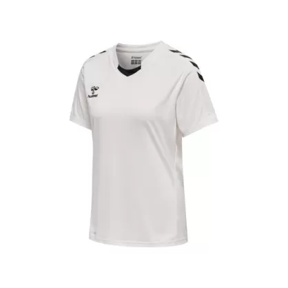 Maillot Core XK Hummel Femme blanc noir - Espace-Handball.com