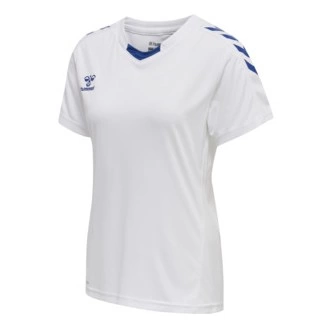 Maillot Core XK Hummel Femme blanc bleu | Le spécialiste handball espace-handball.com