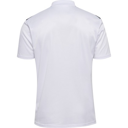 Polo Hmlauthentic functional Hummel blanc - Espace-Handball.com