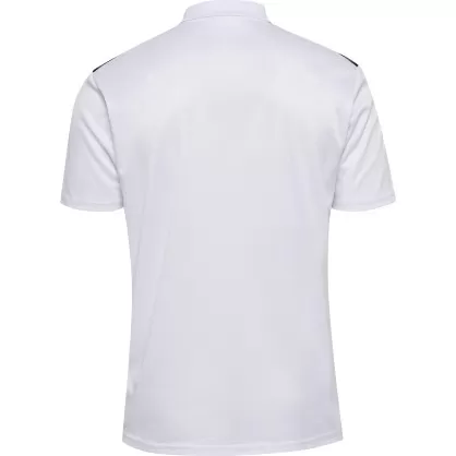 Polo Hmlauthentic functional Hummel blanc - Espace-Handball.com