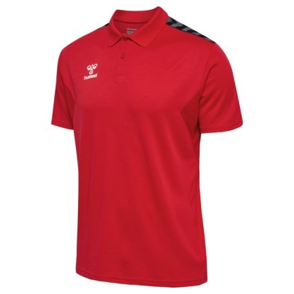 Polo Hmlauthentic functional Hummel rouge - Espace-Handball.com
