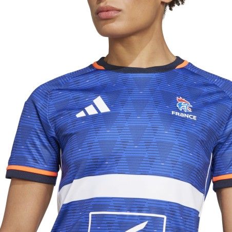 Maillot Officiel Équipe de France Femme JO 2024 Adidas