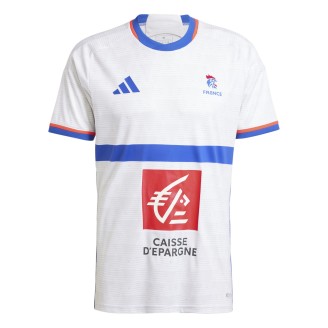 Maillot Officiel Équipe de France JO 2024 Adidas Blanc | Le spécialiste handball espace-handball.com