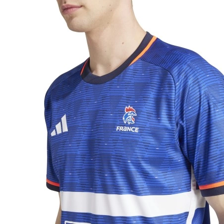 Maillot Officiel Équipe de France 2024 Adidas Bleu