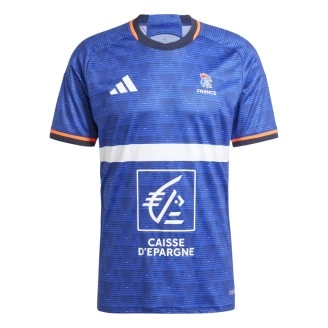 Maillot Officiel Équipe de France 2024 Adidas Bleu - Espace-Handball.com