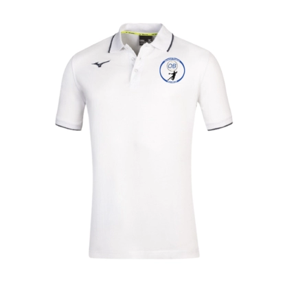 Polo MIZUNO Bleu roy/Blanc OBH - Espace-Handball.com