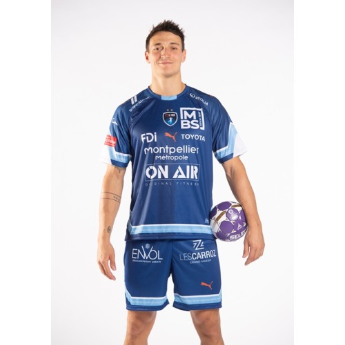 Maillot Montpellier Handball MHB Bleu Puma 24/25 Junior | Le spécialiste handball espace-handball.com