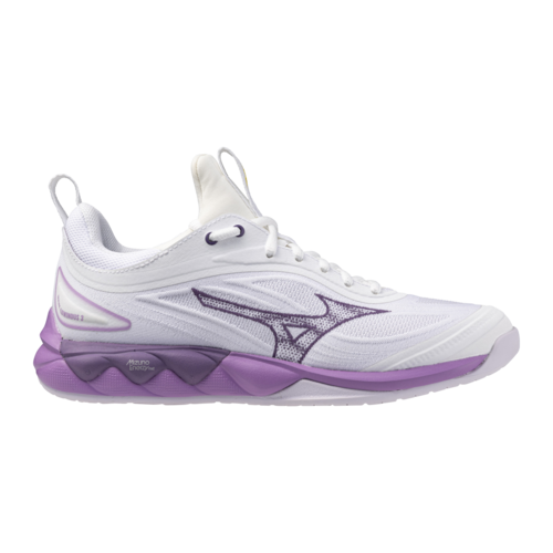 Chaussures Wave Luminous 3 Blanc Violet Mizuno Femme espace handball