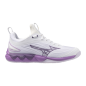 Chaussures Wave Luminous 3 Blanc/Violet Mizuno Femme | Le spécialiste handball espace-handball.com