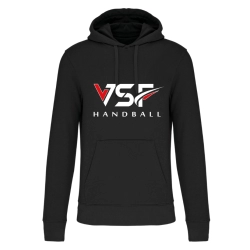 Sweat à capuche Noir VSF Handball - Espace-Handball.com
