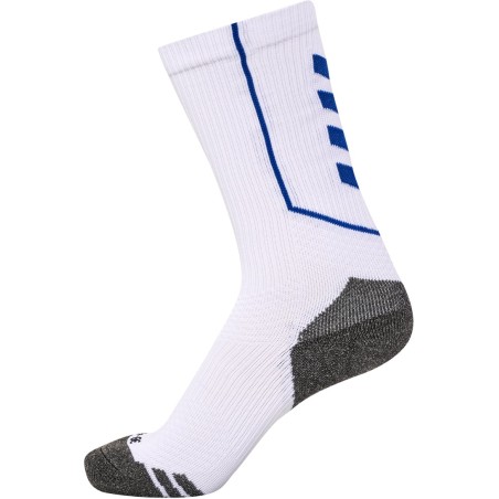 Chaussettes hmlPro Training Hummel Blanc/Bleu | Le spécialiste handball espace-handball.com