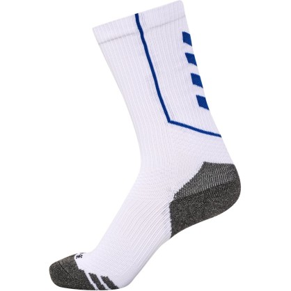 Chaussettes hmlPro Training Hummel Blanc/Bleu - Espace-Handball.com