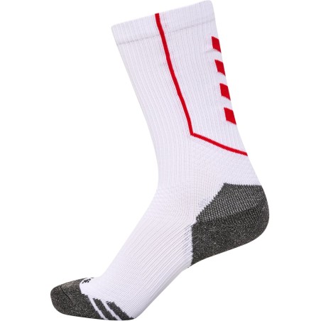 Chaussettes hmlPro Training Hummel Blanc/Rouge | Le spécialiste handball espace-handball.com