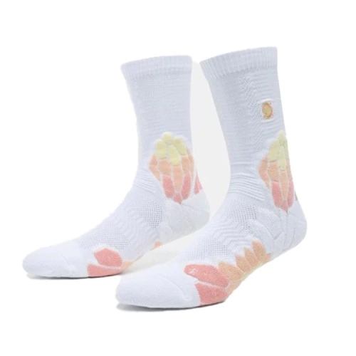 Chaussettes Rigorer AR1 Blanc/Rose/Jaune | Le spécialiste handball espace-handball.com