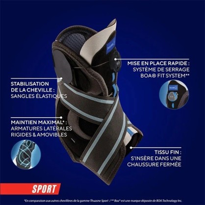 Chevillère stabilisatrice Boa® Thuasne - Espace-Handball.com