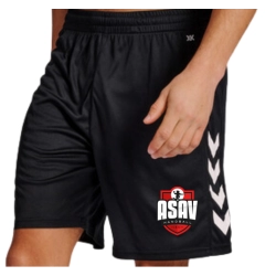 Short Hummel Noir ASAV Handball - Espace-Handball.com