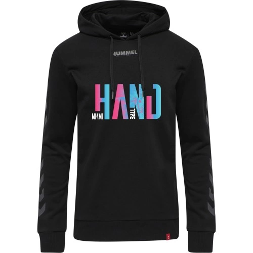 Sweat Capuche HMLMiami 25 Hummel Noir | Le spécialiste handball espace-handball.com