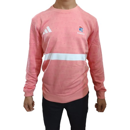 Sweat Gardien Équipe de France Handball Adidas Rose | Le spécialiste handball espace-handball.com