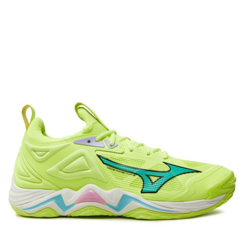 Chaussures Wave Momentum 3 Mizuno Jaune | Le spécialiste handball espace-handball.com