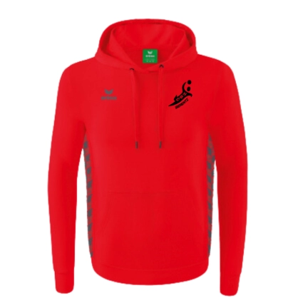 Sweat capuche rouge ERIMA HBC SIERENTZ - Espace-Handball.com