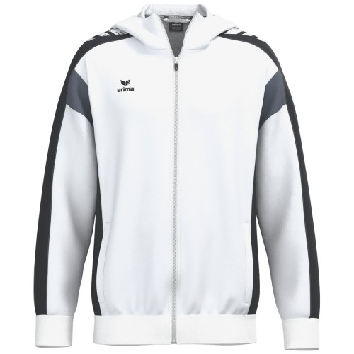 Veste Capuche CELEBRATE 125 Erima blanc/noir | Le spécialiste handball espace-handball.com