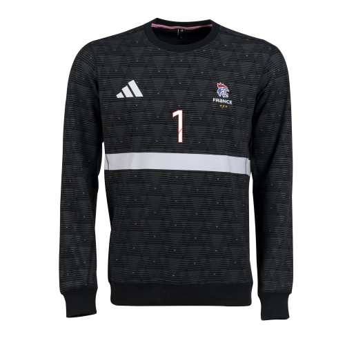 Sweat Gardienne Équipe de France Handball Adidas Noir L. Glauser